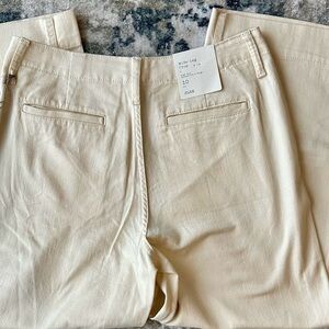 a new day Cream Wide-Leg crop Pants